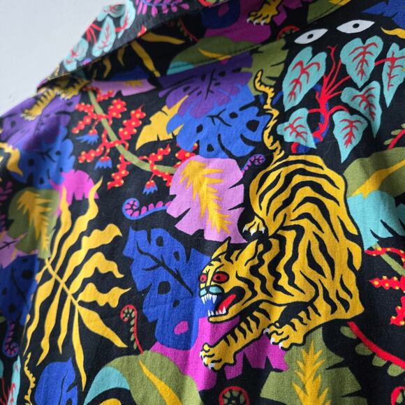 Nooworks Tropi Trip Jumpsuit Coveralls Cotton Womens Size XL Sold Out Rare EUC - Picture 13 of 16